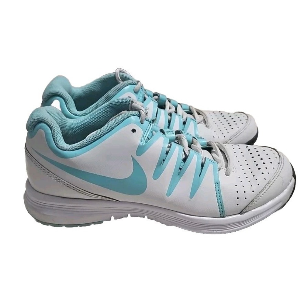 Nike Zoom Vapor Court Running Shoes Women Sz 7 Light Blue/White 631713-104 S10